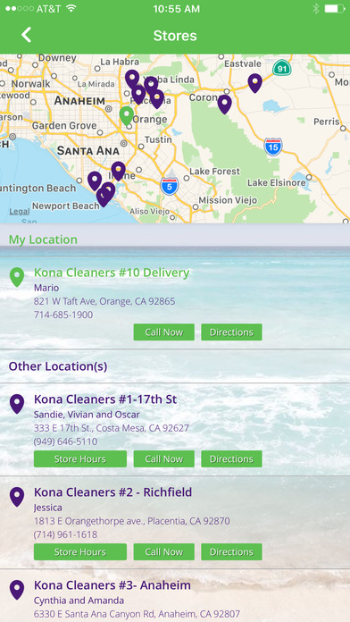Kona Cleaners app stores